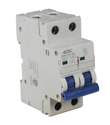 C&S Electric 40 Amp Double Pole Changeover Switch (MCB Type) - WiNtrip Series, I-O-II Three Position, CSCOS2P40A
