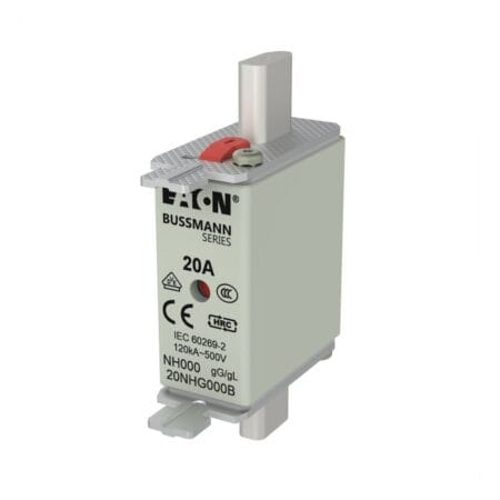 Bussmann  Indicator Fuse, 500V, 120kA, 20A DIN Type 20NHG000B