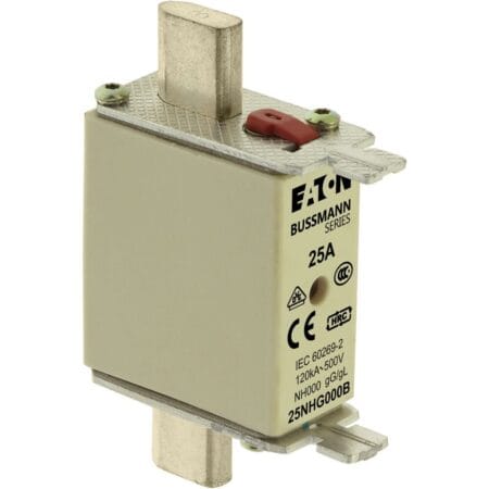 Bussmann  Indicator Fuse, 500V, 120kA, 25A DIN Type 25NHG000B