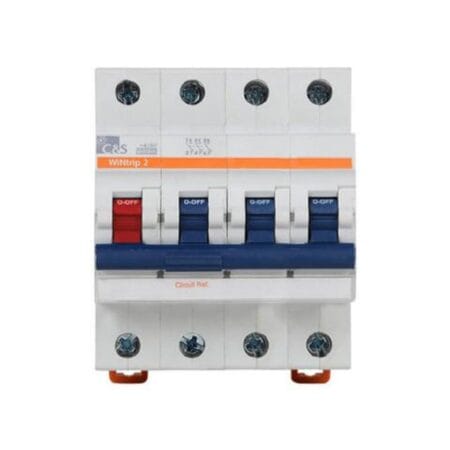 C&S 0.5 Amp TPN (3P+N) Miniature Circuit Breaker, C-Curve 10kA, WiNtrip2 - CSMBS3C0.5N