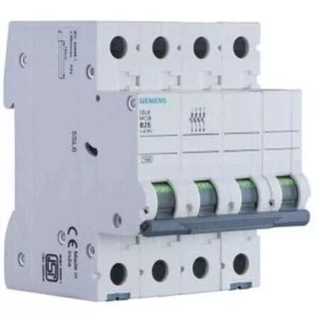 Siemens 5SL54637RC 63A 4 Pole C Curve 1000V DC MCB PM300
