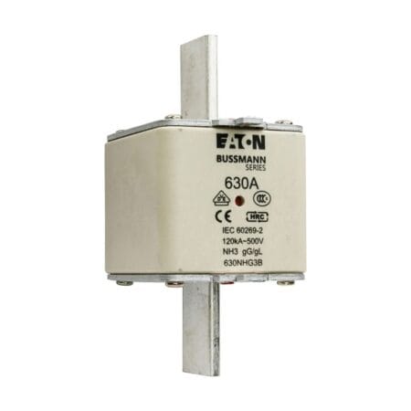 Bussmann  Indicator Fuse, 500V, 120kA, 630A DIN Type 630NHG3B