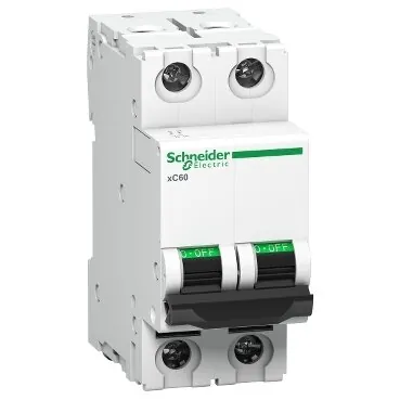 Schneider A9N2P06C 06A 2 Pole C Curve MCB Acti 9