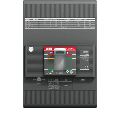 ABB  XT3S 250 MA200 Im=1200...2400 200A 3 Pole F F 1SDA068282R1