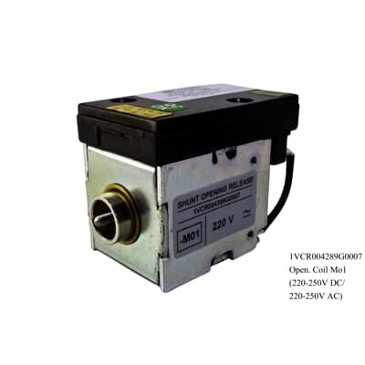 ABB 1VCR004289G0007 Opening Coil MO1 (220-250V DC/220-250V AC)