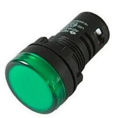 Siemens 3SB5235-6HE14 22mm Green Pilot Light, Compact LED, 24-240V AC & 24-220V DC