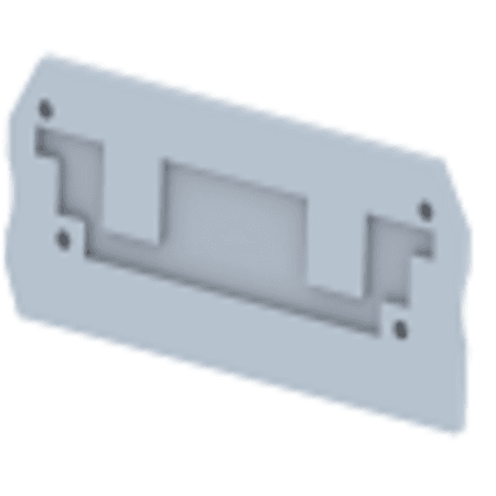 Elmex  End Plate for DST 10, DSEP 10, Grey (Pack of 100)