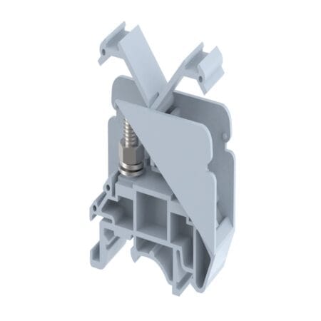 Elmex KBTM5-15C Blue Barrier Type Terminal Block with Cover, M5 Bolt, 25 sq mm, 101A