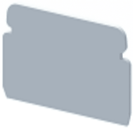 Elmex Make End plate for KBTM5-15, KPS4, Red (Pack of 100)