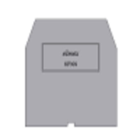 Elmex Make End Plate for KUT 10N, KPXN, Red (Pack of 100)