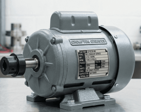Crompton Greaves GF4228-BB 0.25 HP 4 Pole Single Phase Millenium Series General Purpose Motor | Foot Mounted | B48 Frame